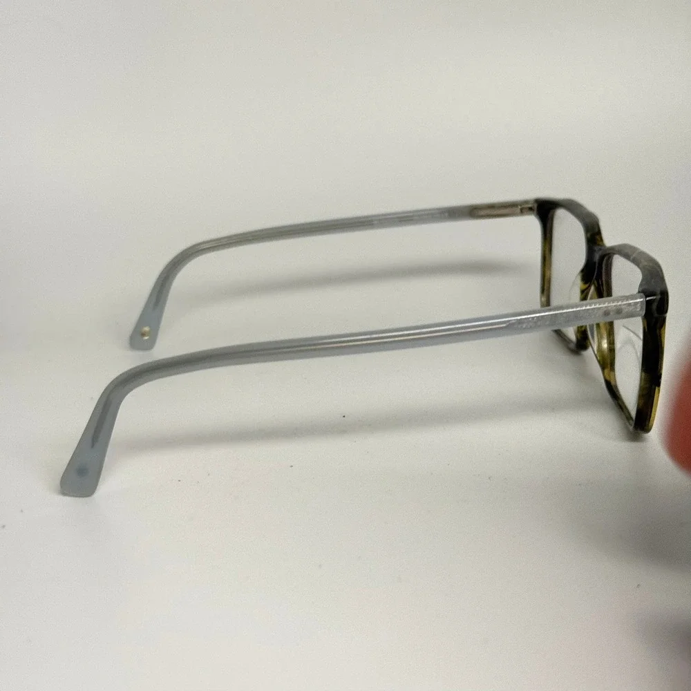 Bulova Marble Falls Eyeglasses Khaki Tortoise Square Frames 54-16-140 Mens Women